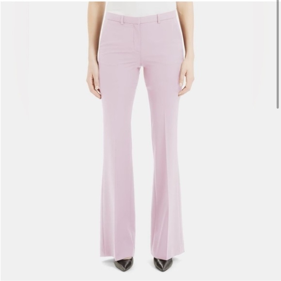 NWT Theory DEMITRIA Size 2 DUSTY LILAC trouser pants - Picture 2 of 5